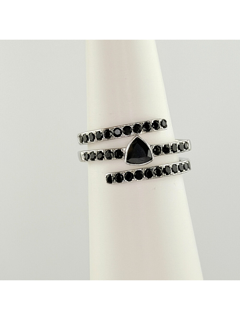 Bomb Party Sterling Club Ring Sz 10 RBP7013 Black Onyx on .925 Sterling Silver
